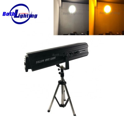 high quality 440w led follow spot light with stand and case for wedding stage