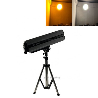 new 600w white led follow spot lights stage follow up light with stand and case