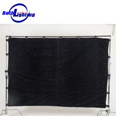 2020 Tri-color LED star cloth curtain 2X3M for stage backdrops